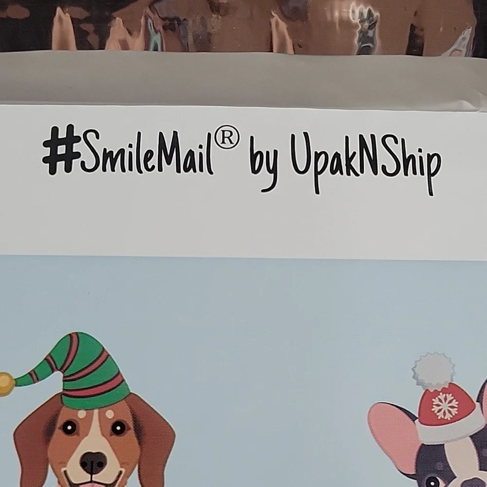 Upaknship Holiday Dog 60 Polymailers